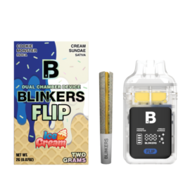 Blinkers 2G Flip Ice Cream | Cookie Monster – Indica x Cream Sundae – Sativa