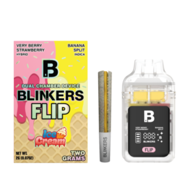 Blinkers 2G Flip Ice Cream | Very Berry Strawberry – Hybrid x Banana Split – Indica